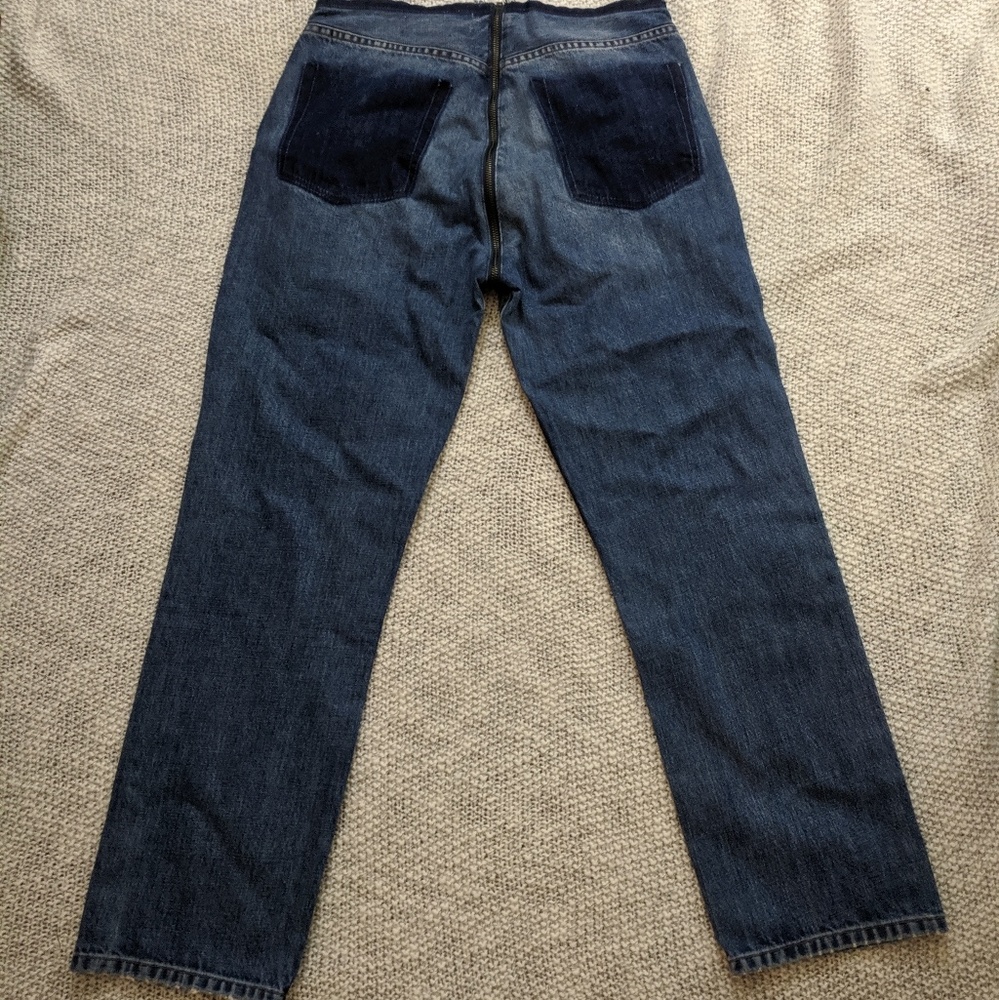 NEW Reformation Zip Crop Straight Leg Jeans 29 - Picture 3 of 7